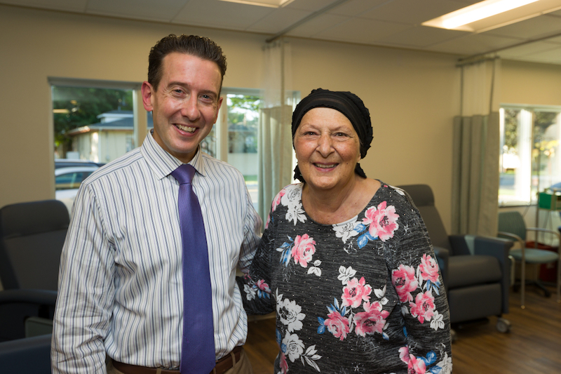 Michelle DeBlasi poses with Dr. Andrew Bernstein