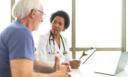 consultation between doctor and patient